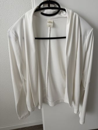 Zebra, Weisse Strickjacke, Cardigan, Sommer, Gr. S