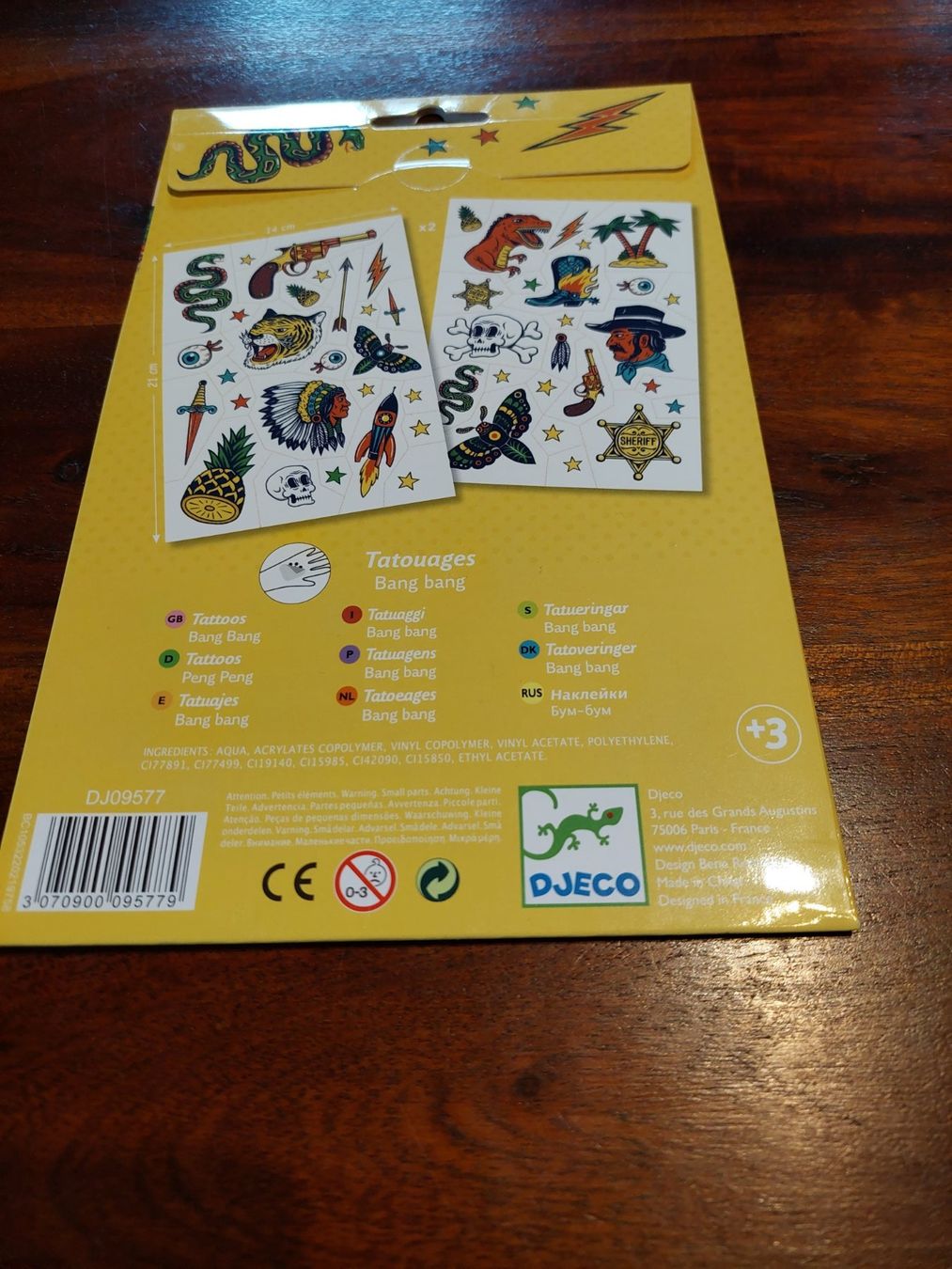 Make-up: Djeco Bang Bang Tattoos – Neu und originalverpackt aus Beckenried von Havacola 5