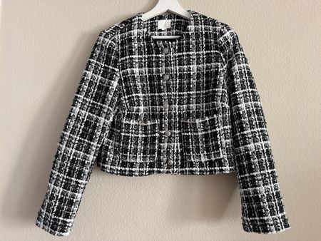 Damen Blazer Tweed schwarz weiss kariert guter Zustand