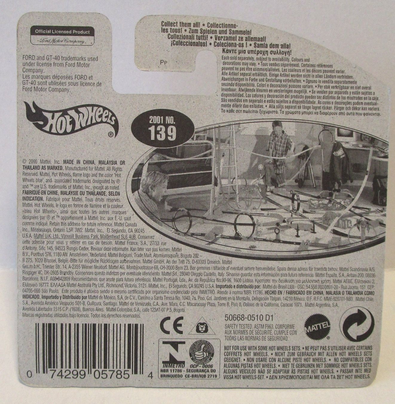 Ford Modellini d'auto: HOT WHEELS FORD GT-40 - 50668 – Nuovo e nell'imballaggio originale da Chêne-Bourg venduto da breno56 3