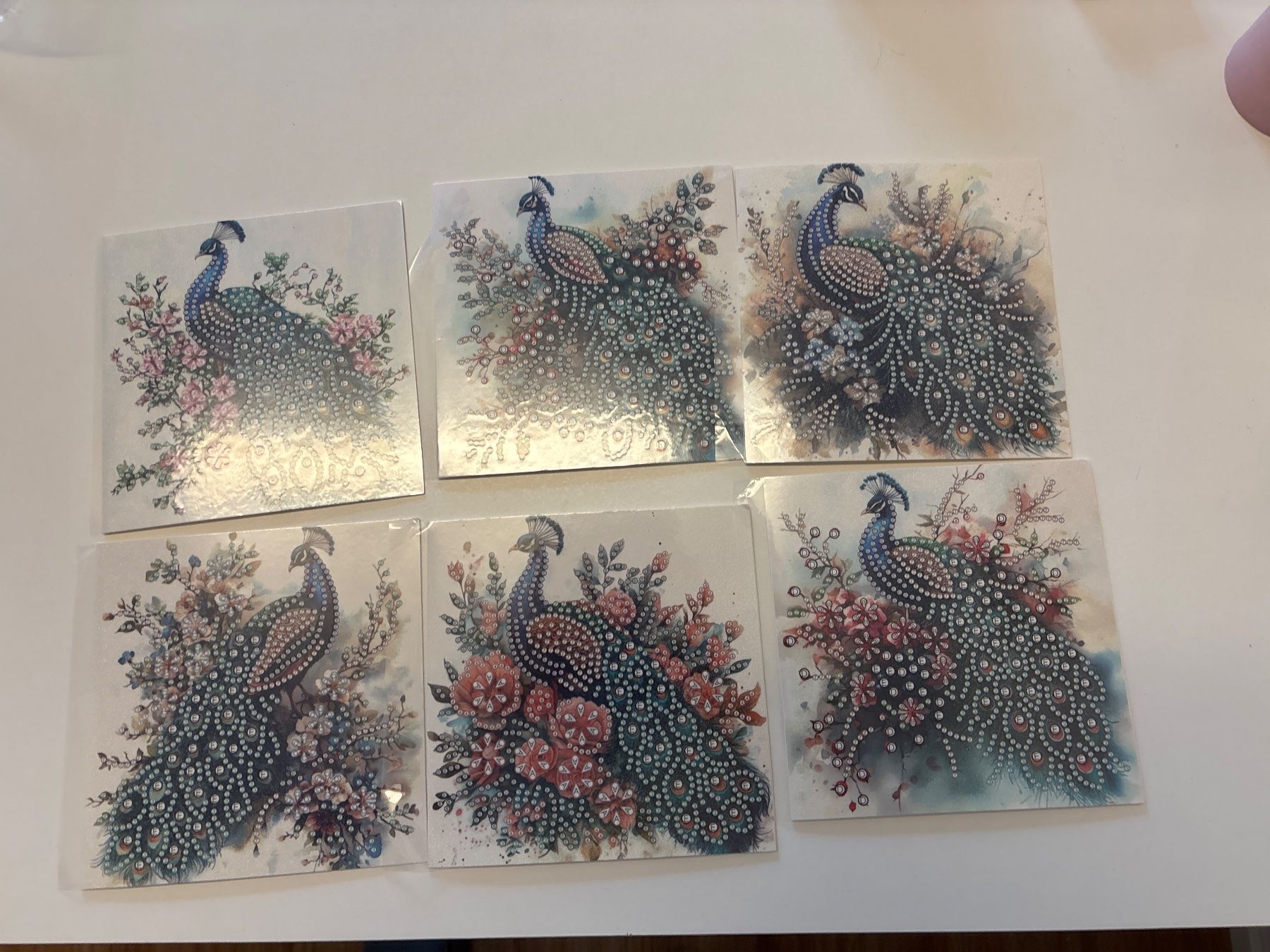 Bastelsets: Diamond Paiting Karten Pfau 🦚 – Neu (gemäss Beschreibung) aus Amriswil von SCHLOSSGEISTLI