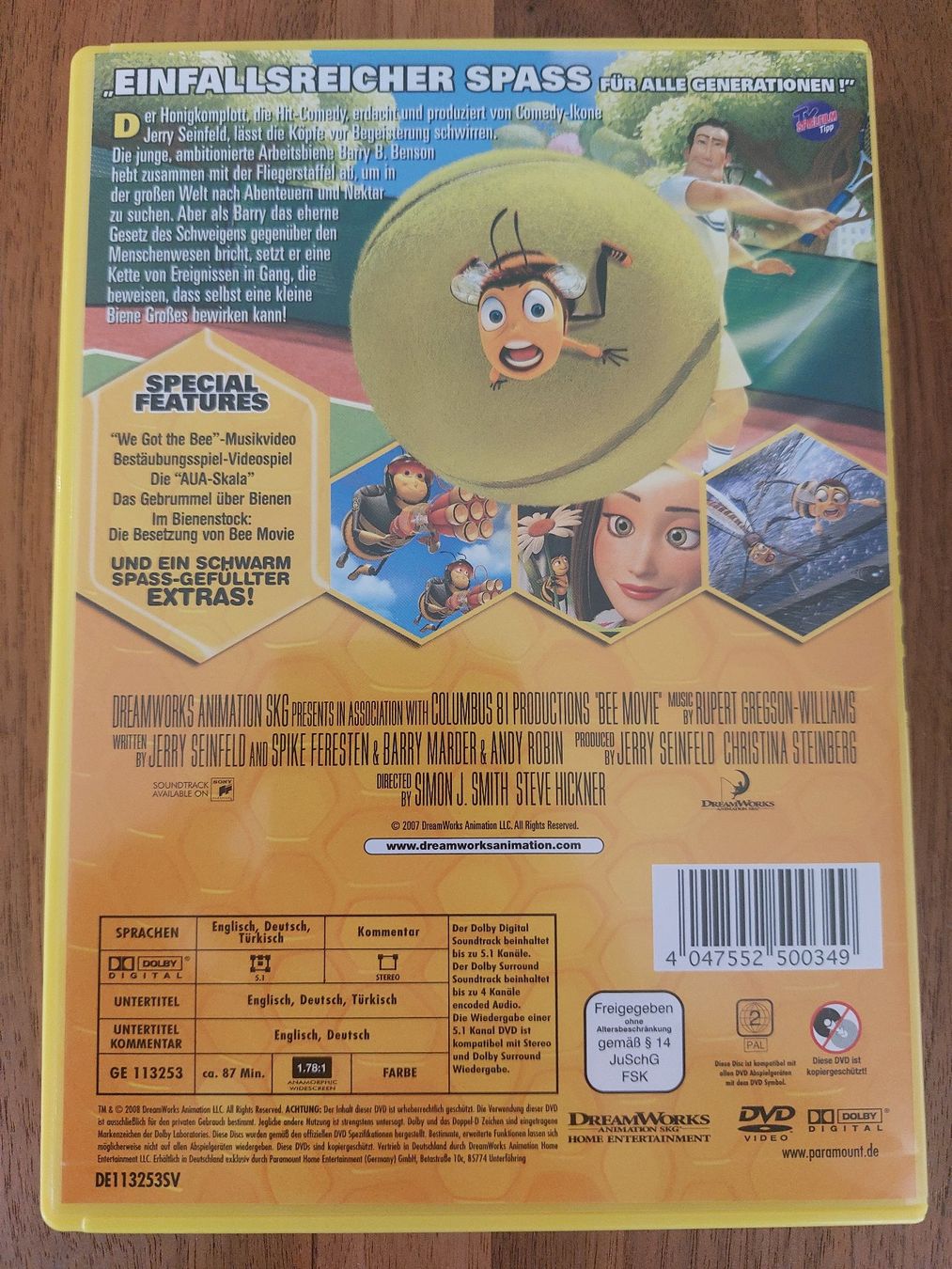 Tutti i DVDs: DVD - Bee Movie - Das Honigkomplott – Usato da Rheinfelden venduto da FilmAuktion 1