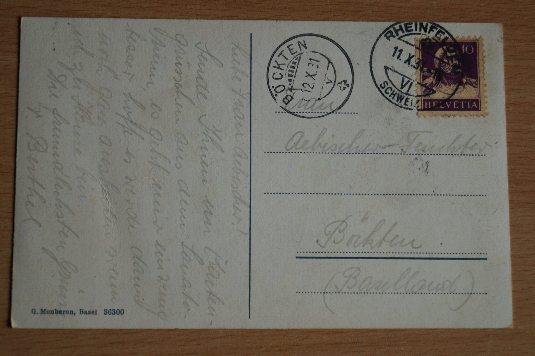 Cartes postales: AK Rheinfelden Sanatorium – D'occasion à Böckten par Hansi36 1