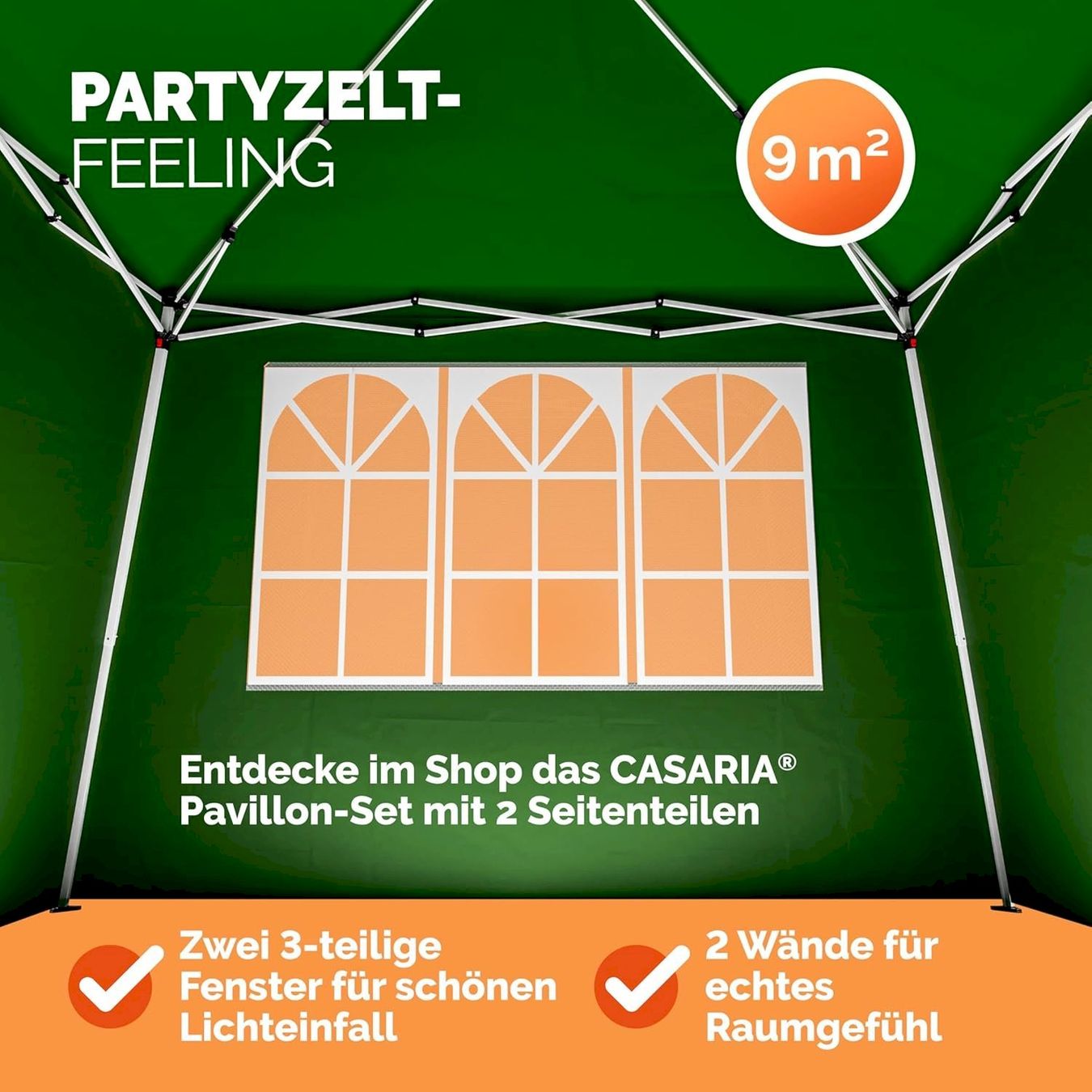 Tende & Padiglioni: Faltpavillon Capri 3x3m + 4 Seitenwänden – Nuovo e nell'imballaggio originale da Bottighofen venduto da zaap 6