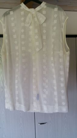 Sommerhemdbluse weiss 100% Baumwolle