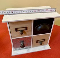 Mini-Kommodenschrank, Vintage Look, Holz, Shabby