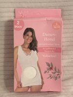 2 Damen Hemden Vollachsel Baumwolle weiss Grösse S 36/38
