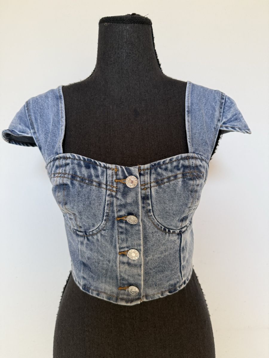 Top: Boho Jeansbustier – Nuovo (secondo la descrizione) da Sigriswil venduto da ck56