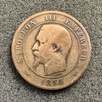 10 Centimes Frankreich Napoleon 1854