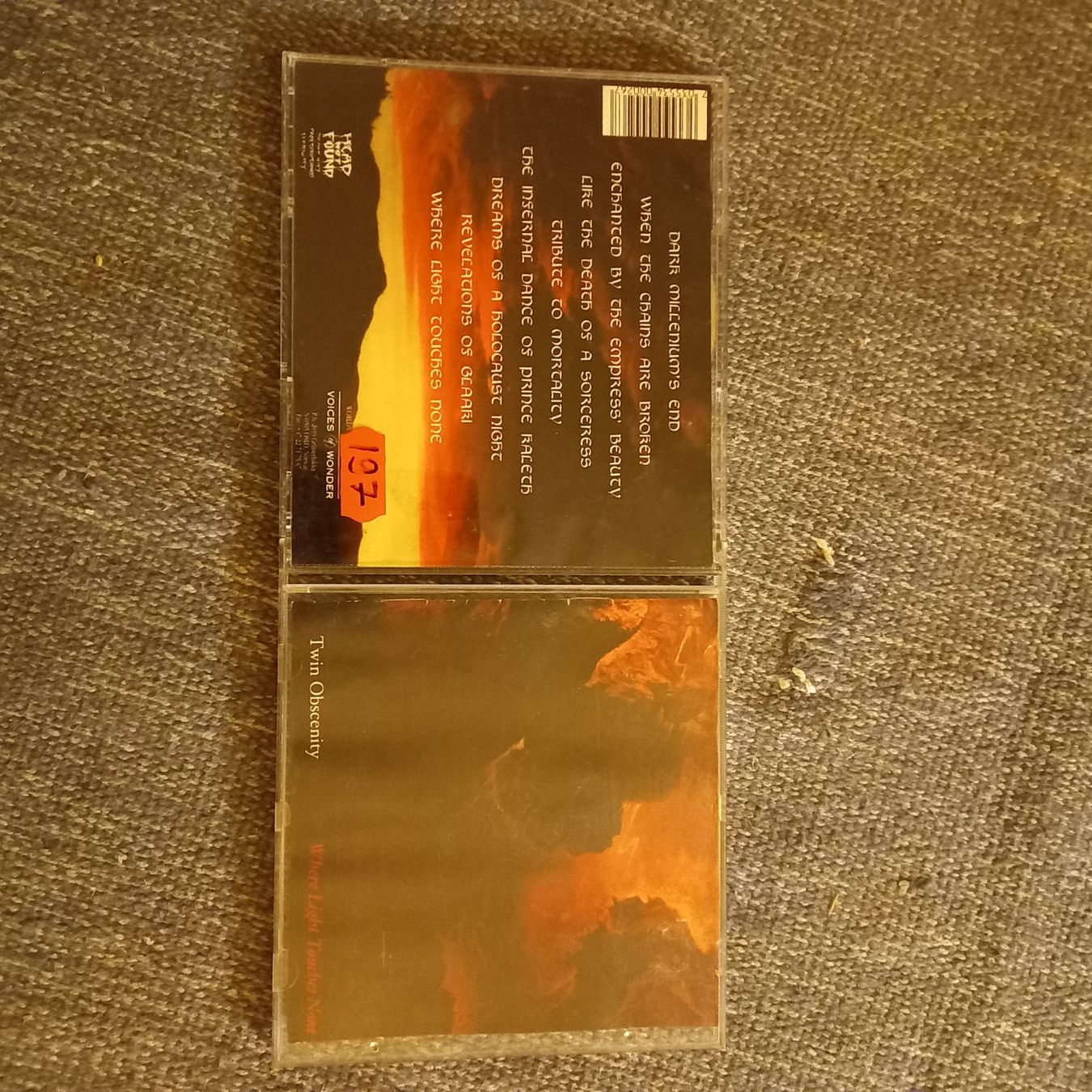 CD: Twin obscenity- where... – Usato da St-Cergue venduto da VeganWarrior
