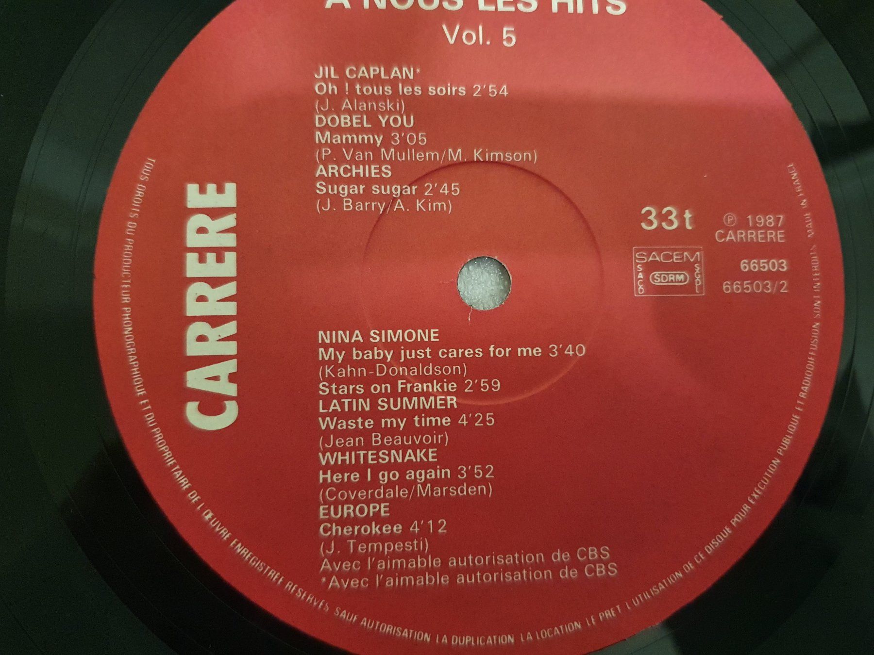 Dischi in vinile: À Nous Les Hits Vol. 5 – Usato da Uster venduto da Vinyl-Leidenschaft 5