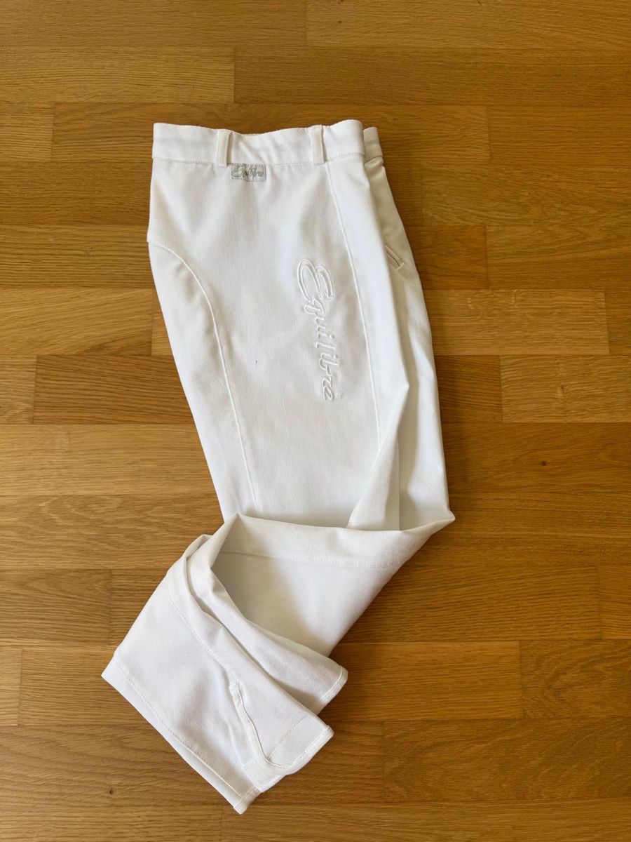 Pantaloni: Reithose Marke Equilibre Grösse 34, weiss – Usato da Steinmaur venduto da sea-bear