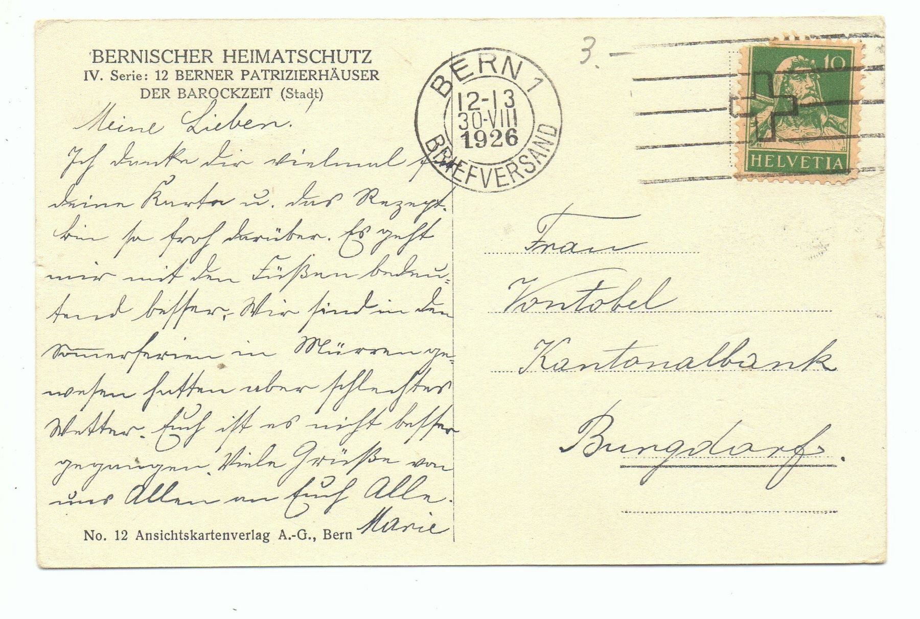 Cartoline postali: BERN Heimatschutz Erlacherhof – Usato da Jona venduto da philajona 1