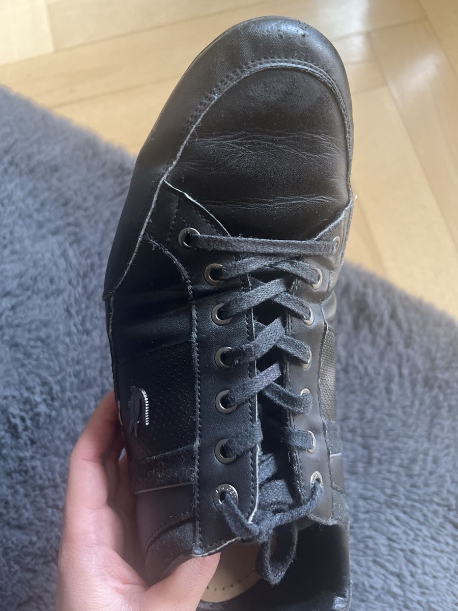 Lacoste Scarpe da uomo: Lacoste Black Leather Sneakers size 44,5. Great for Fall – Usato da Zürich venduto da tra_wl8x 4