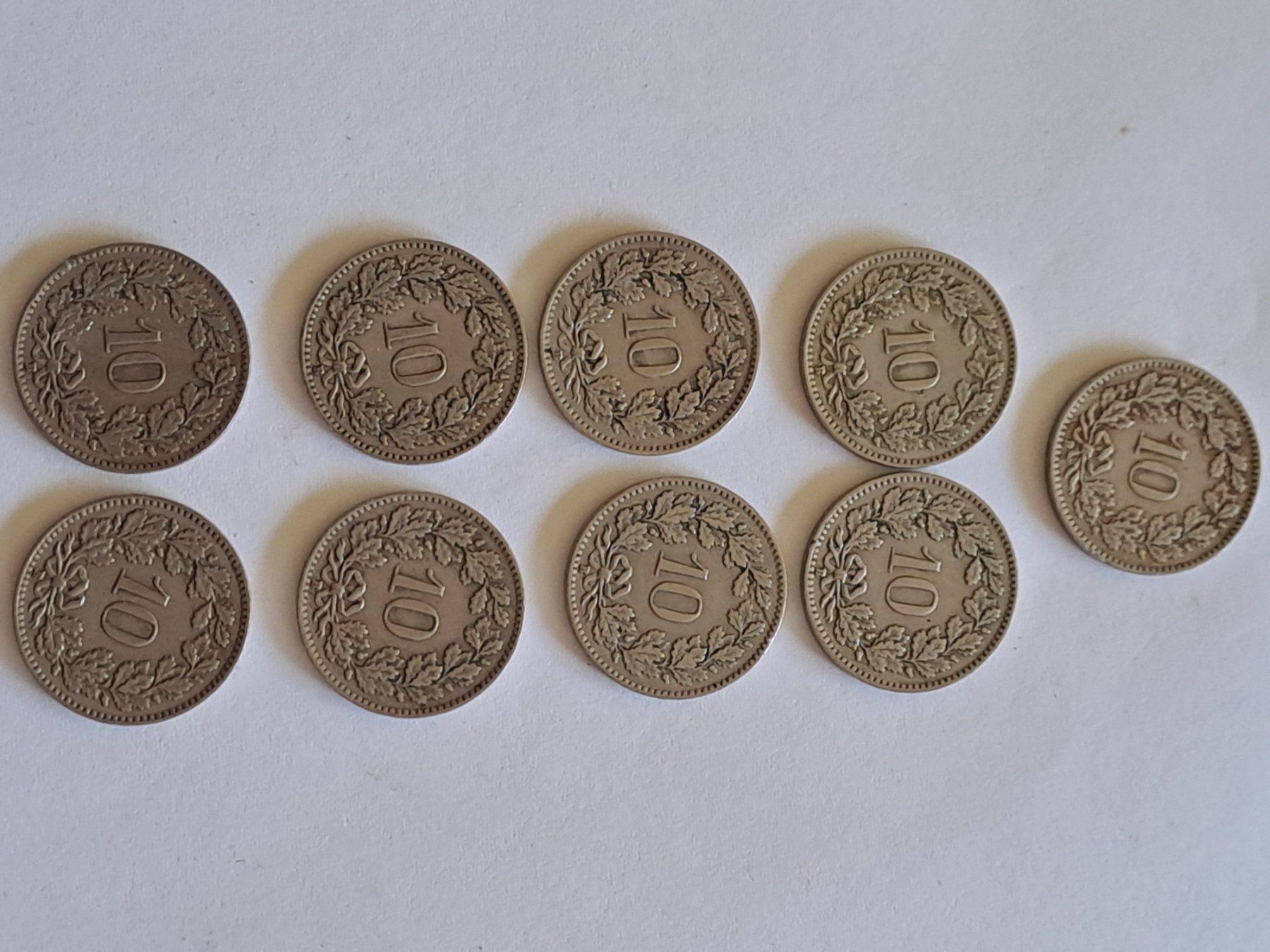 Tutti le monete: 10 Rappen 1925 9 stück – Usato da Bitsch venduto da jajo79076 3