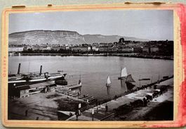 Kabinettfoto um 1895 - Genève, vue prise du Beau Rivage