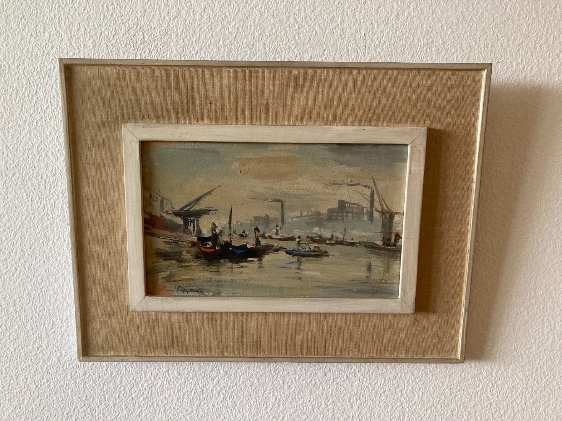 Dipinti: .Rhein Hafen Basel – Usato da Wil SG venduto da Pin05