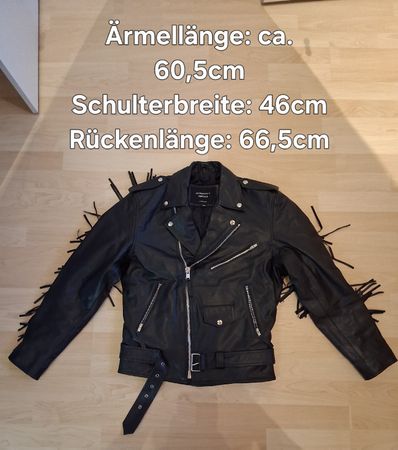 Lederjacke "Classic Style" mit Fransen