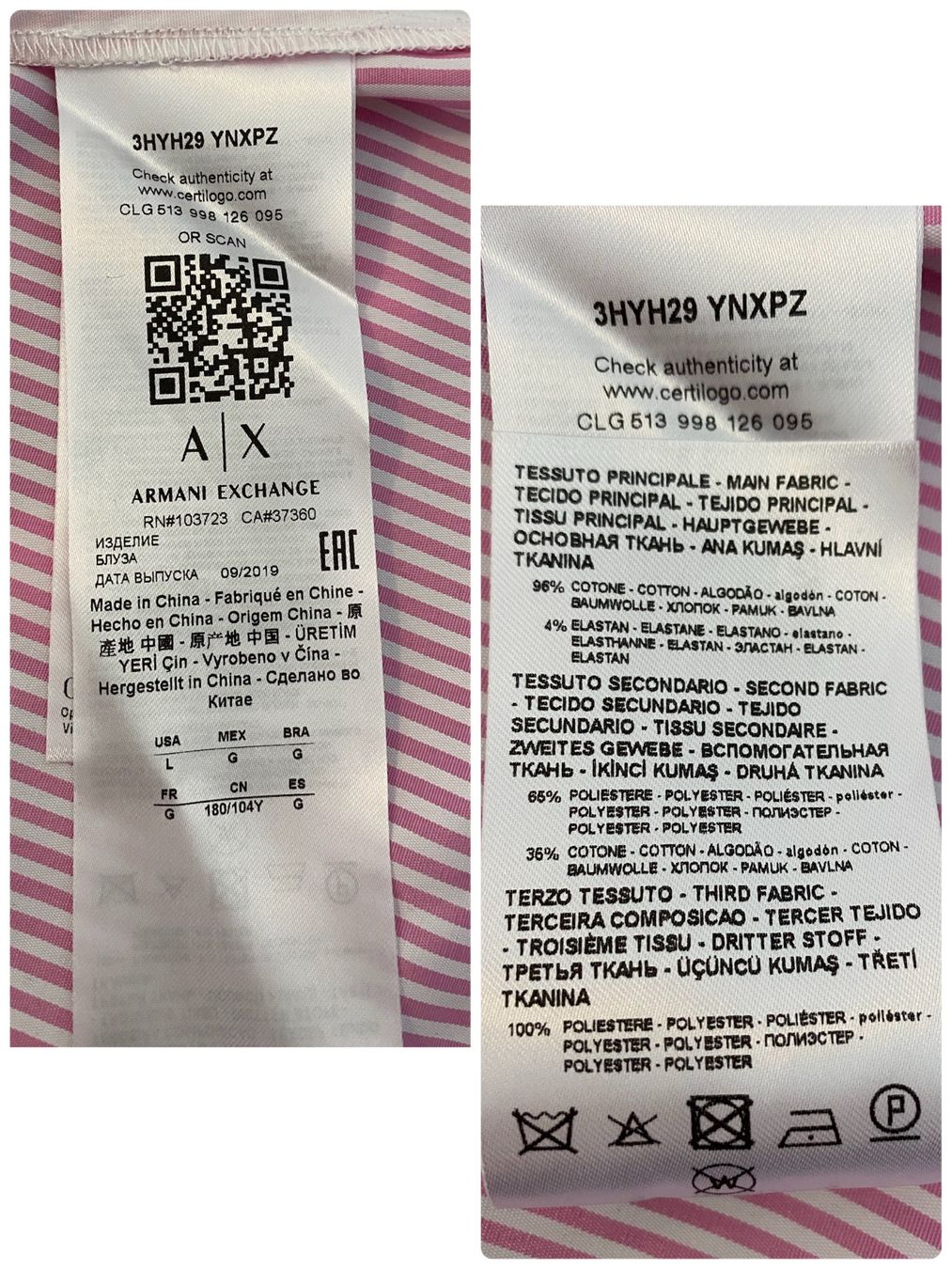 Armani Camicette: Armani Exchange Bluse Gr.L ***NEU*** – Nuovo e nell'imballaggio originale da Oberwil BL venduto da Leni-Mischi 3