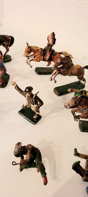 2 Figurines Vintage ELASTOLIN LINEOL – Serveur Et Vendeur – Modélisme Ferroviaire