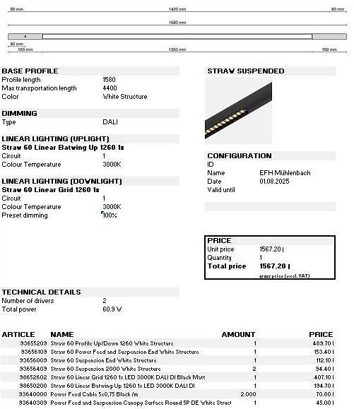 Kronleuchter & Deckenlampen: Modular Lighting Straw Pendellampe – Neu (gemäss Beschreibung) aus Wetzikon ZH von Muehlacki 4