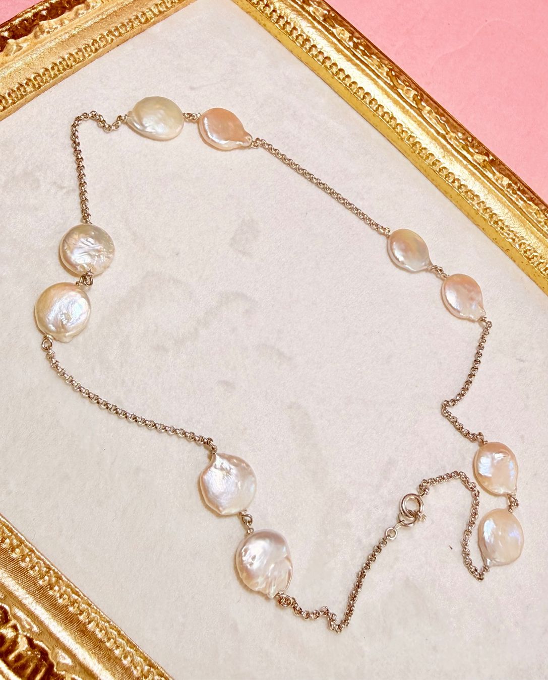 Catenine: Collier perles eau douce en argent – Nuovo e nell'imballaggio originale da St-Maurice venduto da Sandrinette123 3