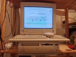 Macintosh Performa 6320 mit miroD1786 T Originaltast.& -Maus