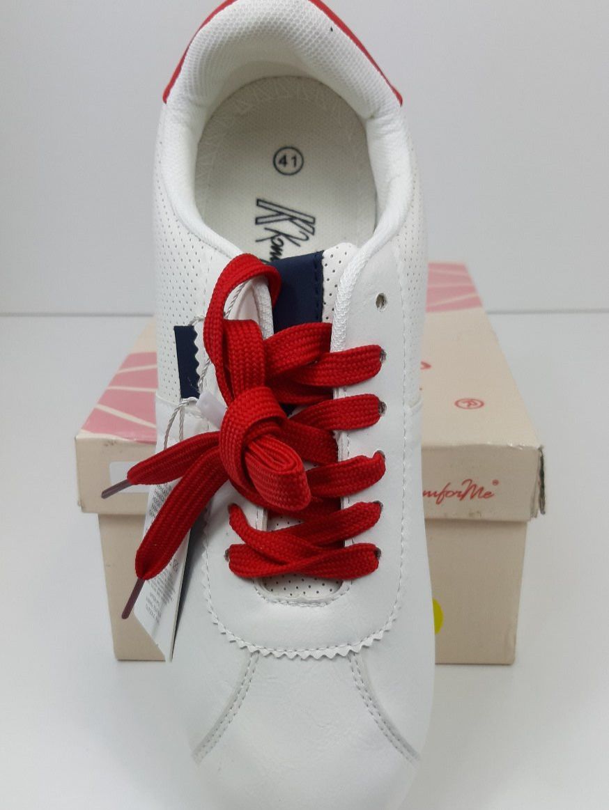 Scarpe da uomo: KomforMe white soft Sneaker rot Gr. 41 Lagerräumung – Nuovo e nell'imballaggio originale da Seuzach venduto da VT-Collections3 3