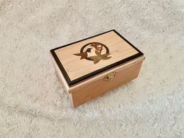 Holzkiste handmade Schmuckdose Schmuckkiste Schatzkiste