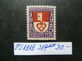 Pro Juventute 1919 Nr. J14 postfrisch