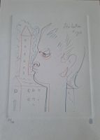 Jean Cocteau - Lithographie en couleurs
