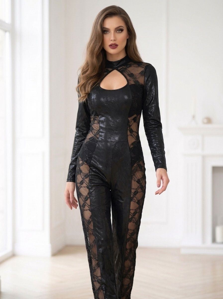 Tute: Jumpsuit mit Spitze, schwarz Grösse M NEU – Nuovo e nell'imballaggio originale da Regensdorf venduto da Spyke55 2