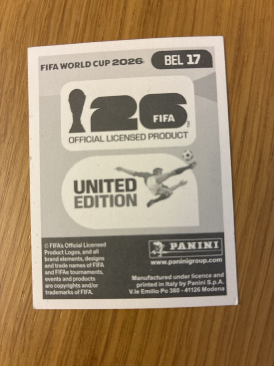 Panini Carte collezionabili: Panini WM 2026 BEL 17 – Nuovo (secondo la descrizione) da Maloja venduto da leonharda 1
