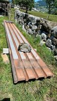 Dachbleche, Trapezbleche, für Brennholzabdeckung 659 cm lang