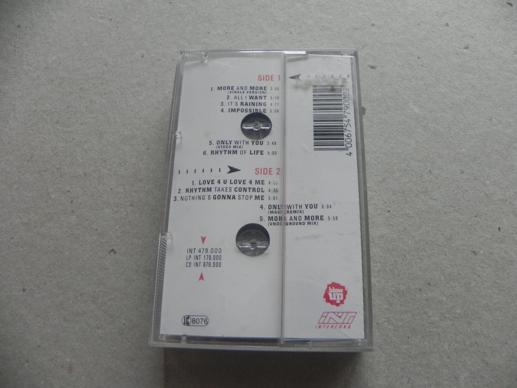 Kompaktkassetten: MC DE Dancefloor Formation Captain Hollywood Project 1993 – Neu und originalverpackt aus Siebnen von krimsie 1