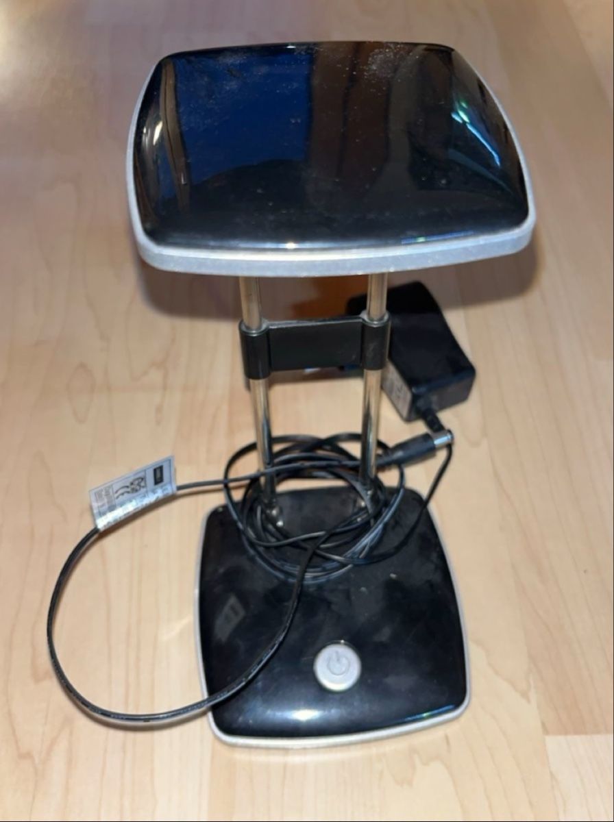 Lampade: LED Schreibtischlampe schwarz-silber, dimmbar – Usato da Dotzigen venduto da Chruemeli79 1