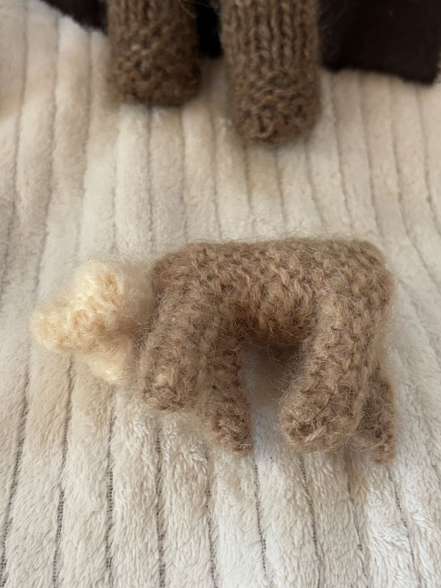 Bambole: Strick Puppe Hirte mit Lamm / Handarbeit – Usato da Rümlang venduto da euqinom16 1