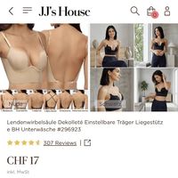 Neuer BH mit sehr tiefem Rücken / Farbe beige