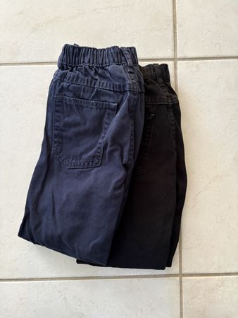 H&M Hosen Set zwei Stück schwarz dunkelblau Grösse 122