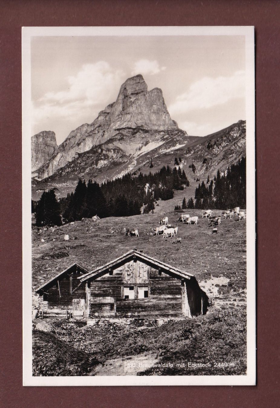 Ansichtskarten: BRAUNWALDALP - Eckstock - 1949 – Gebraucht aus Pully von nicecards-shop