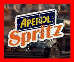 Aperol Spritz Aufkleber Sticker Alkohol Party Champagner