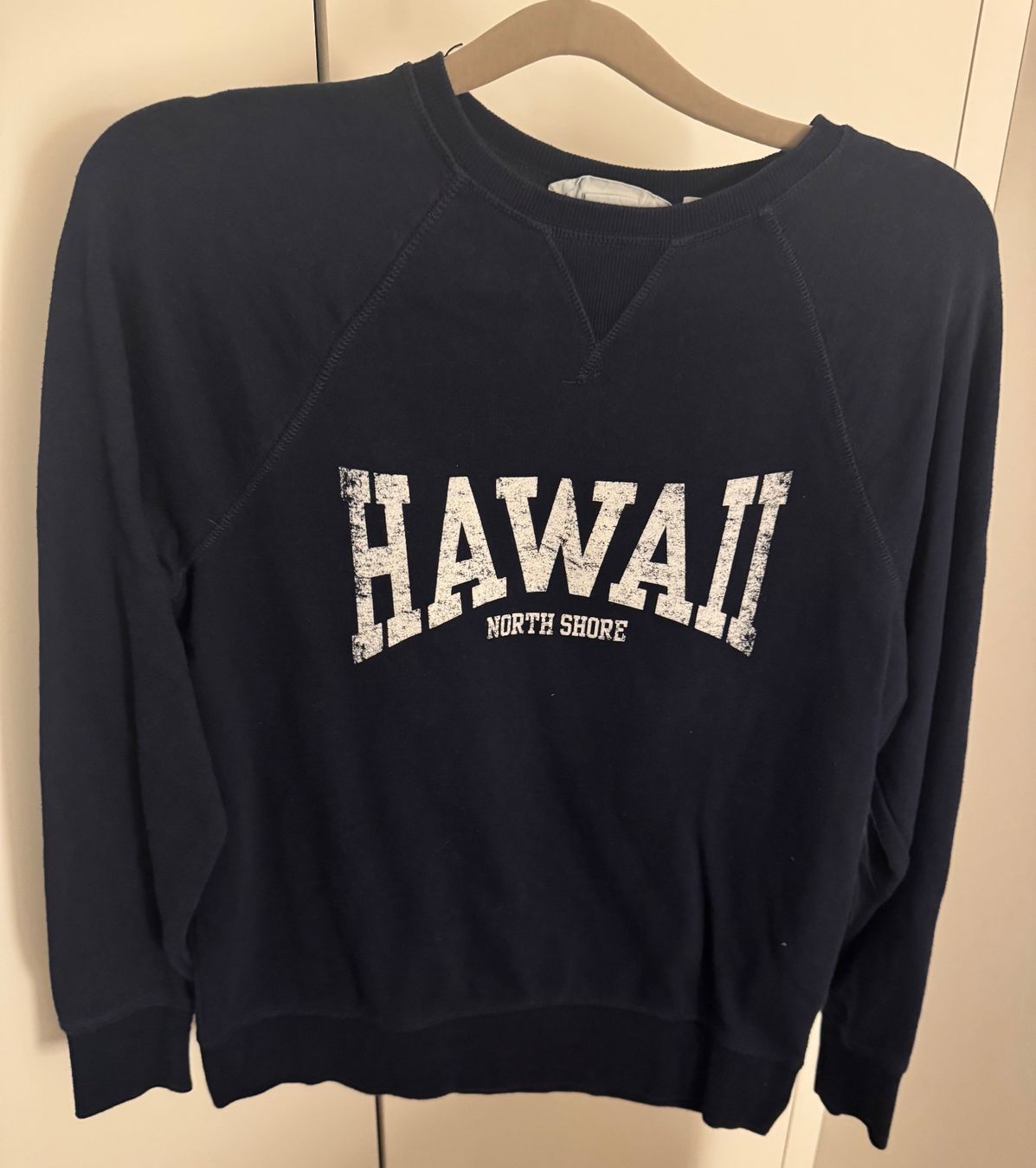 Pullover & Sweatshirts: Dunkelblauer Pulli mit Schriftzug – Gebraucht aus Binningen von lea_5mf8