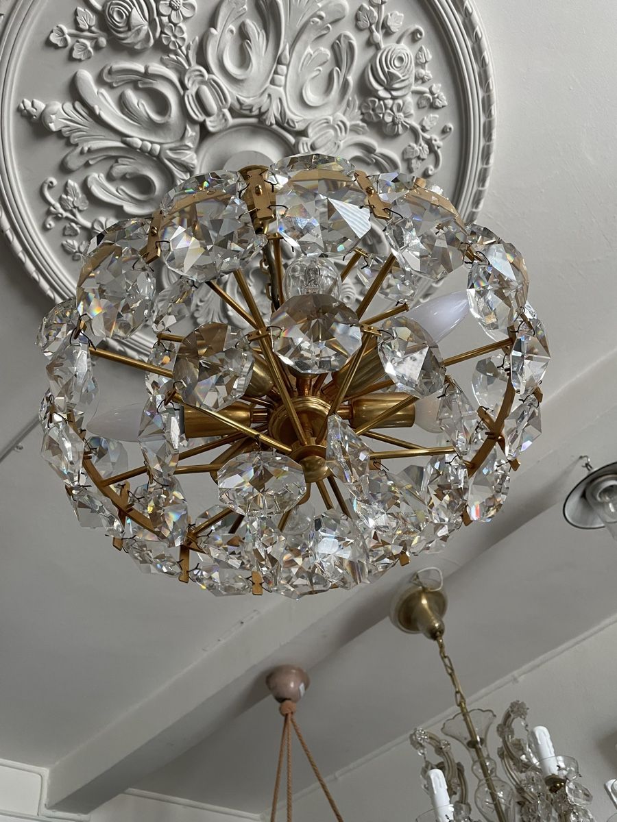 Lampade: Schöne Kristall Lampe – Usato da Flawil venduto da Naphtali 1
