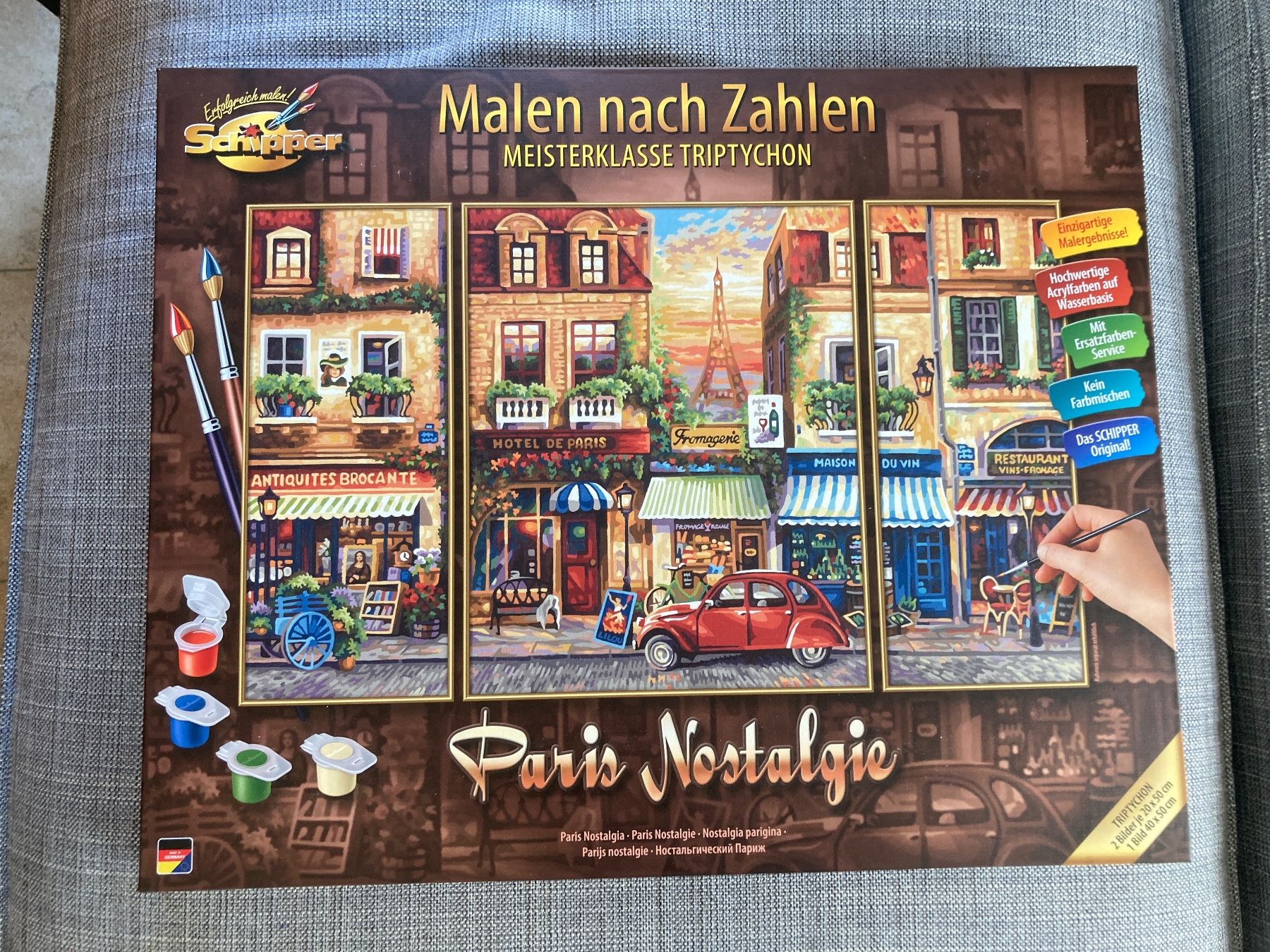 Gemälde: Bild/Gemälde, 3-teilig, "Paris Nostalgie" – Gebraucht aus Gelterkinden von froggy80 4