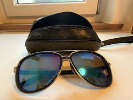 Oakley Sunglasses Aviator Blue Lenses With Case