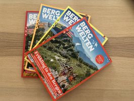 4 Ausgaben Bergwelten Magazin 2021