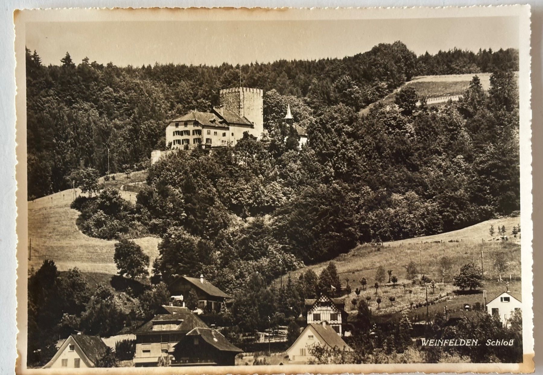 Ansichtskarten: Weinfelden, Schloss – Gebraucht aus Frauenfeld von Merk52