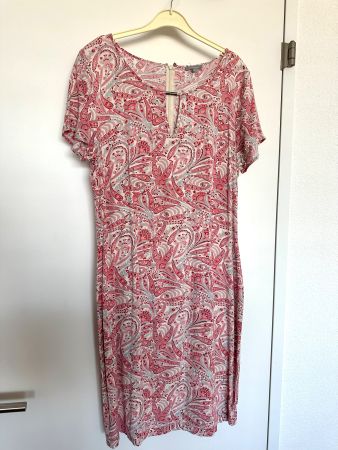 Damen Sommerkleid -Paisley Muster -rosa/blau - 40 - wie NEU!