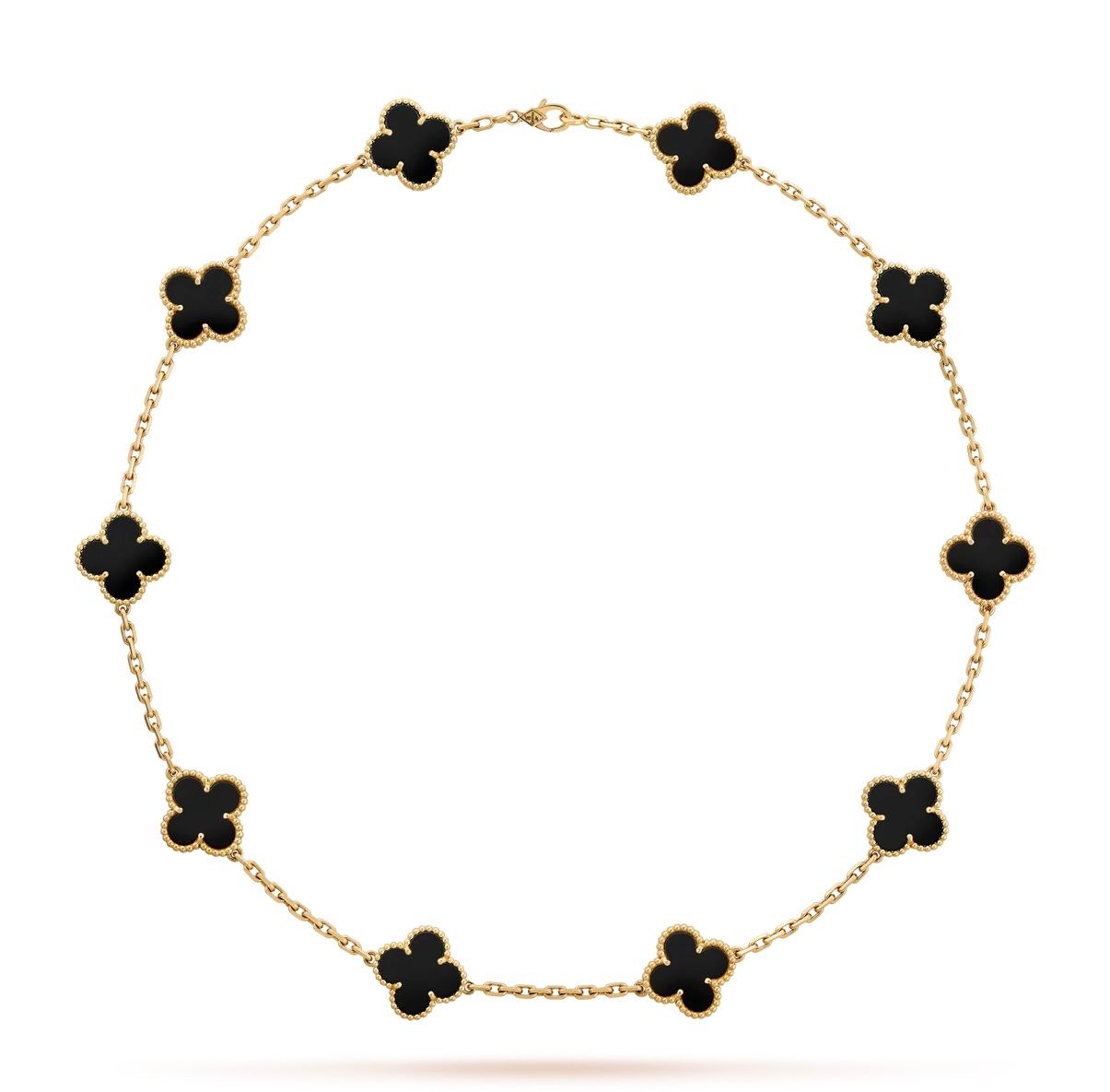 Colliers: Collier Alhambra, noir, plaqué or – Neuf avec emballage d'origine à St-Maurice par Sandrinette123 2