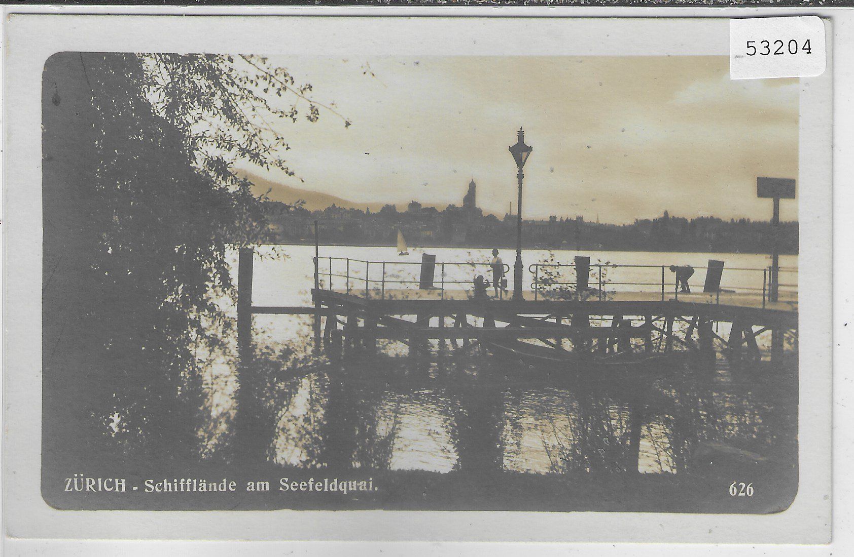 Cartoline postali: Zürich - Schifflände am Seefeldquai – Usato da Ettingen venduto da Kartenplanet